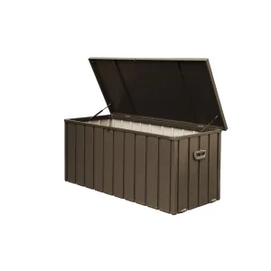 160 Gallon Waterproof Outdoor Storage Deck Box (Dark Brown)