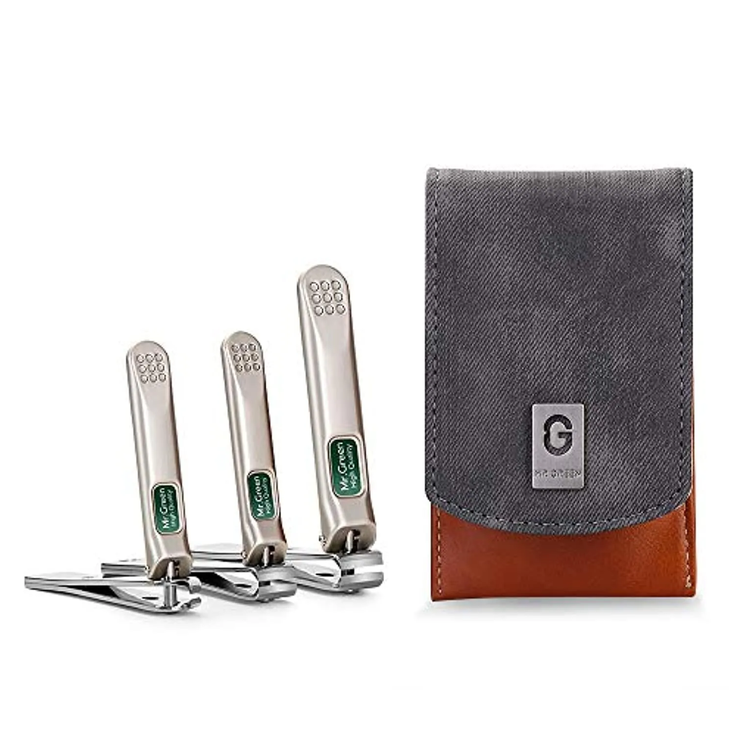 3 pcs Nail clippers set stainless steel nail clippers & slant edg Toenail Clipper Cutter for men and women