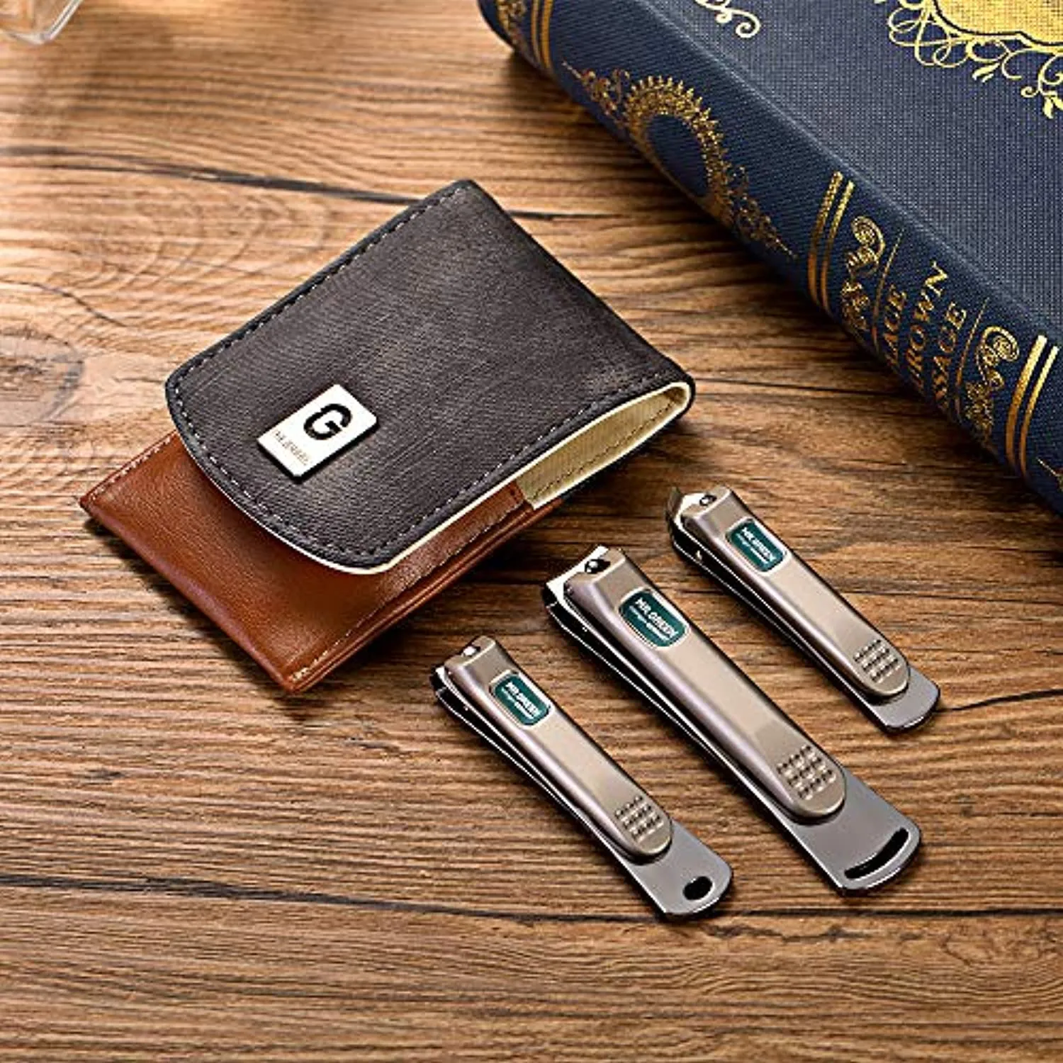 3 pcs Nail clippers set stainless steel nail clippers & slant edg Toenail Clipper Cutter for men and women