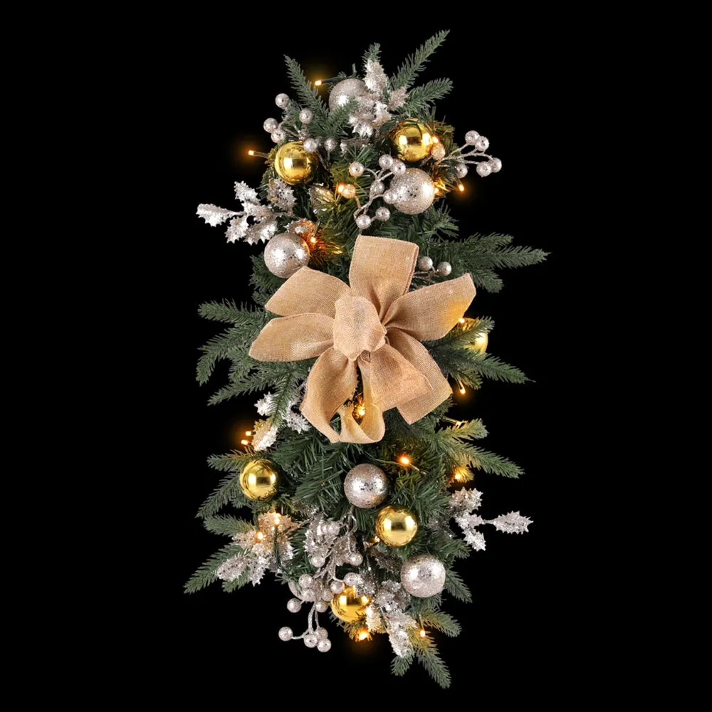 45cm LED Christmas Garland Indoor Outdoor Decor - Jingle Jollys