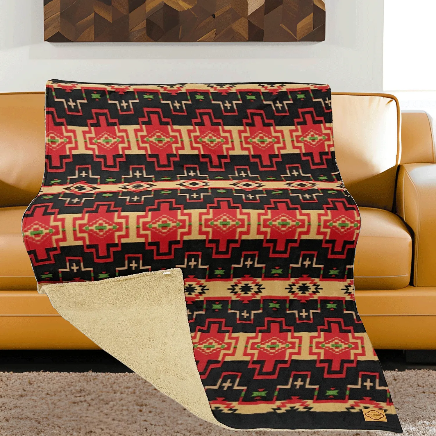 8 Pack Sherpa-Lined Lodge Blankets, Only  $20.00 ea!