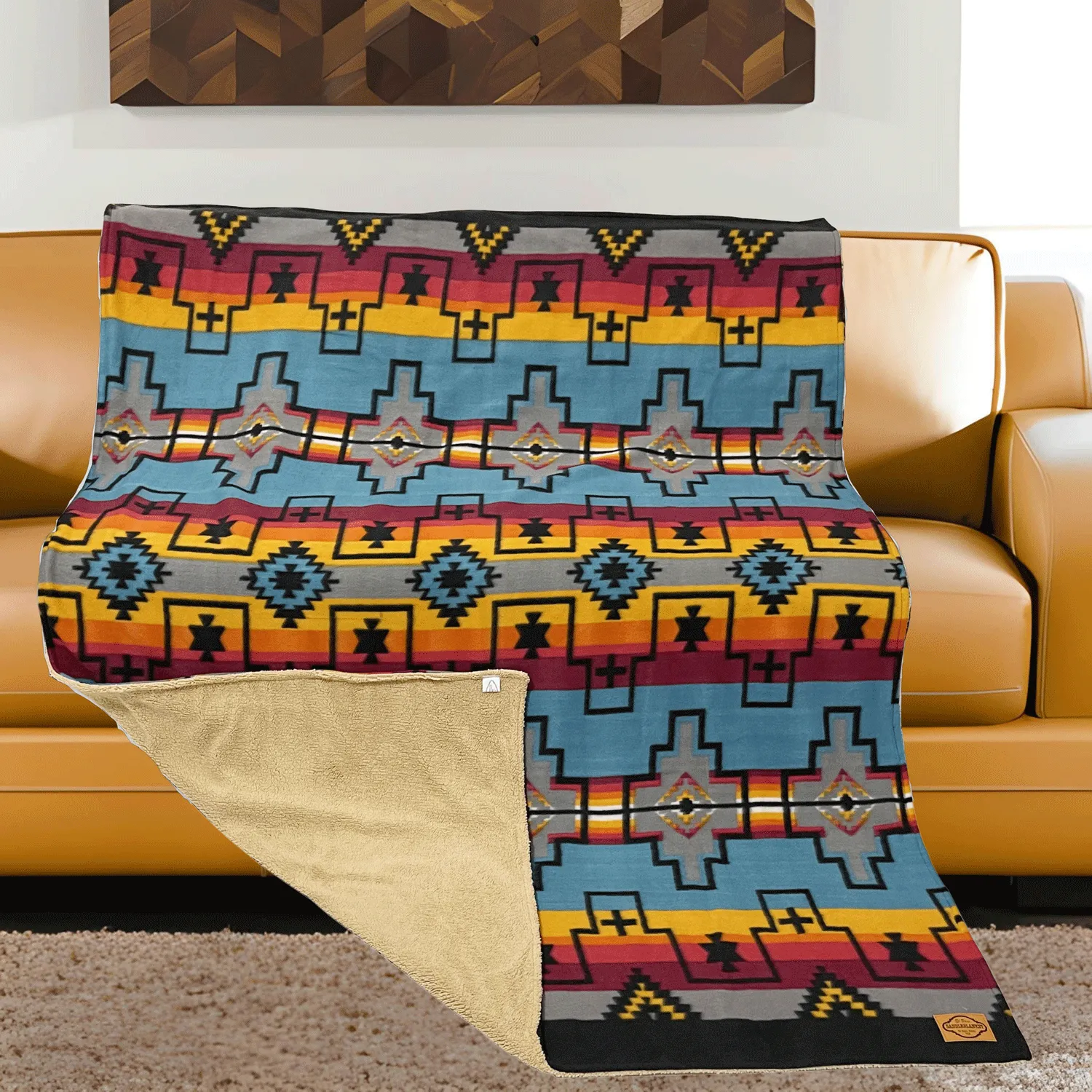 8 Pack Sherpa-Lined Lodge Blankets, Only  $20.00 ea!