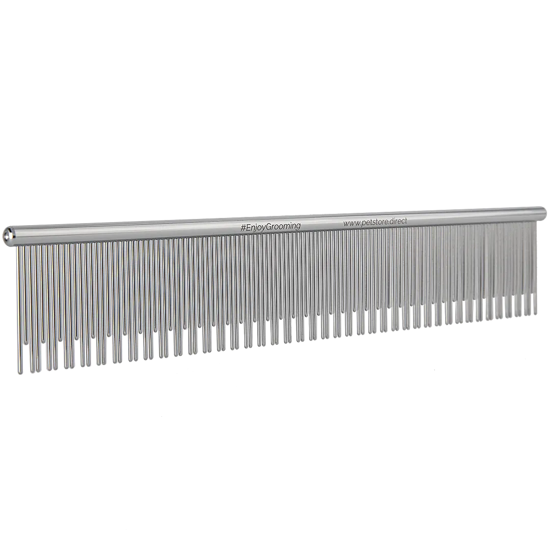 9" Deshedding Comb with Round Handle by PetStore.Direct