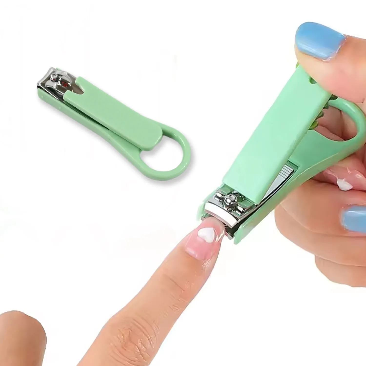 Adult Nail Clippers - Plastic Hardware, Green Design