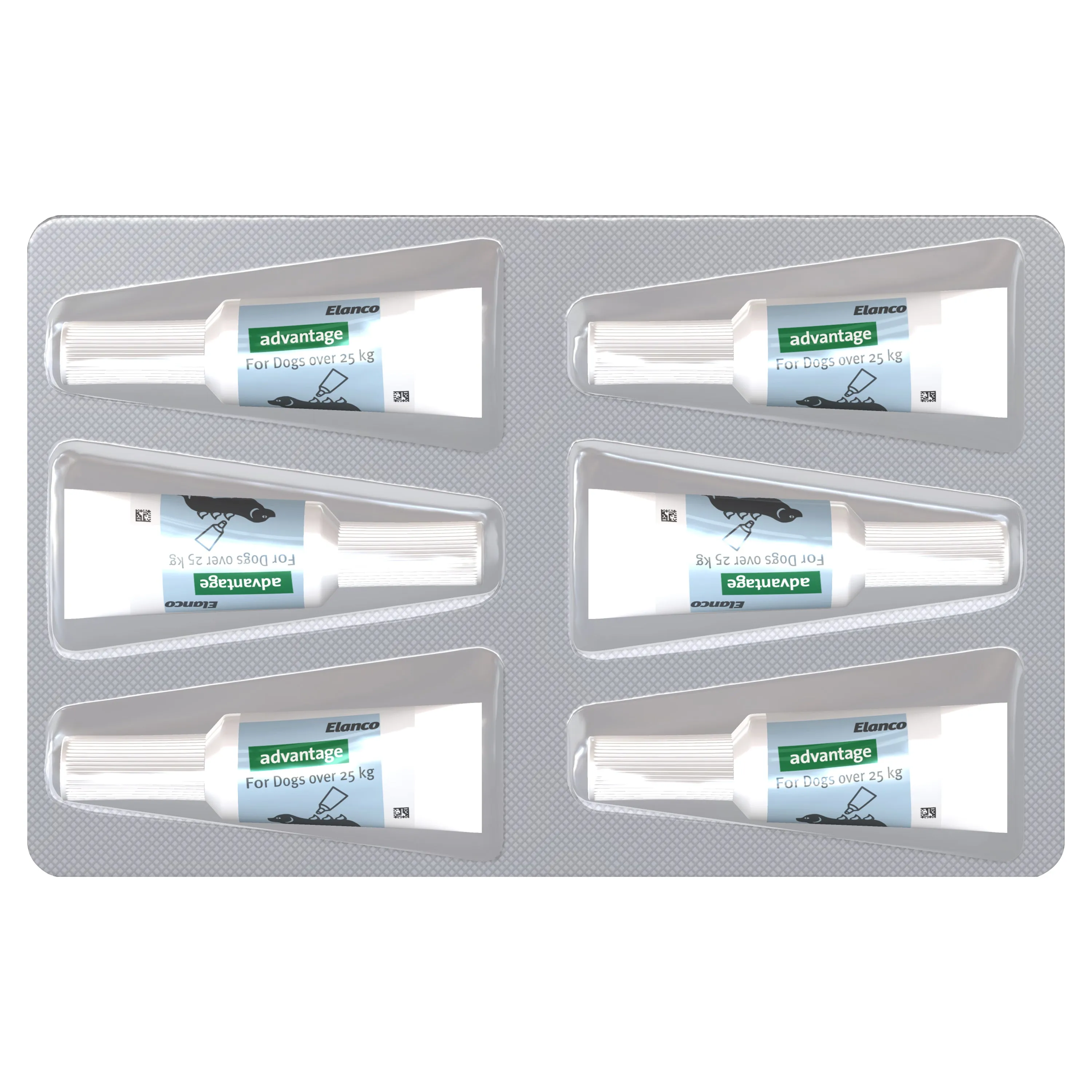 Advantage Flea Treatment for Dogs 25kg  Blue 6 Pack