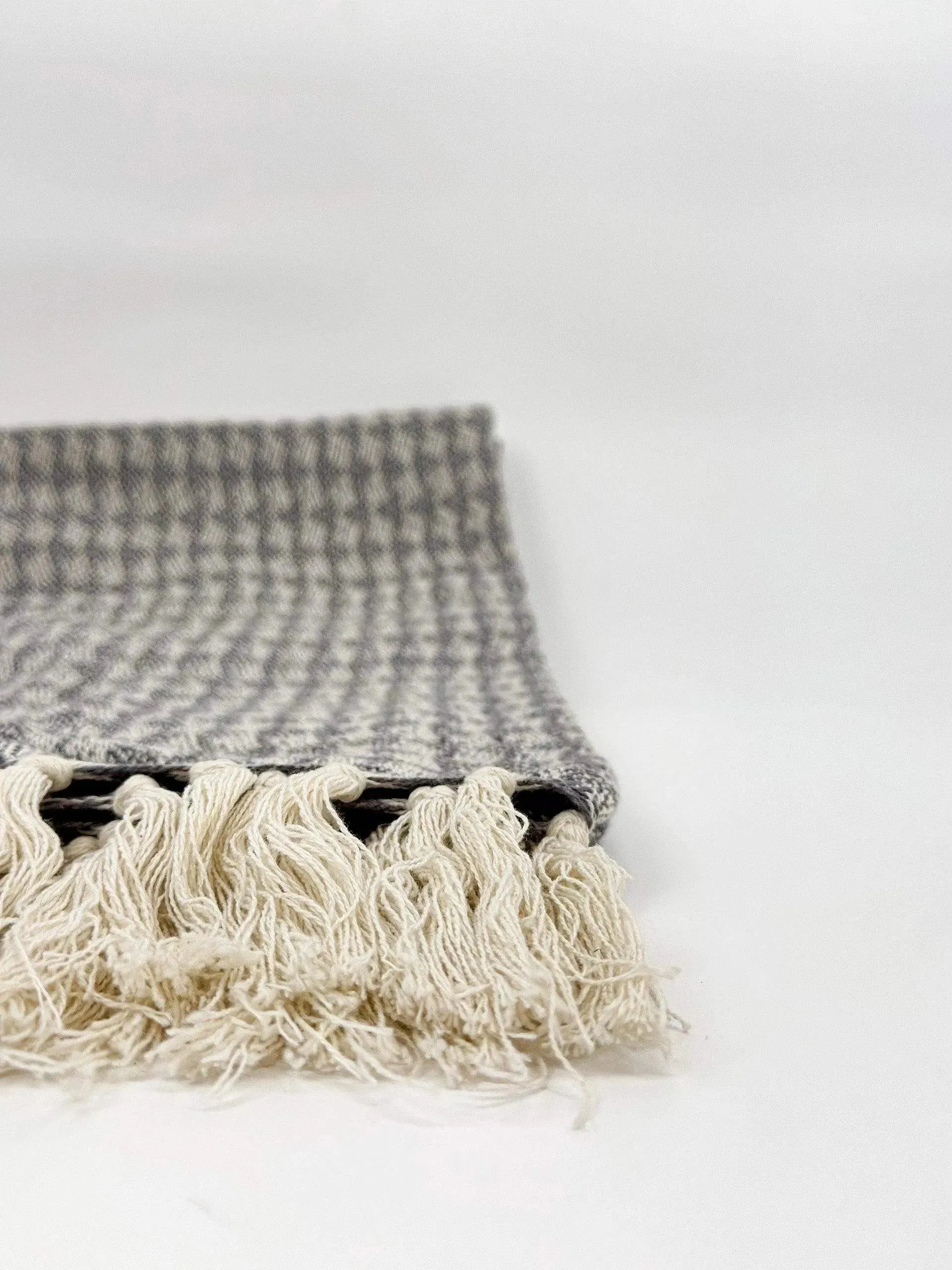 Cara Handloom Throw Blanket with Tassels