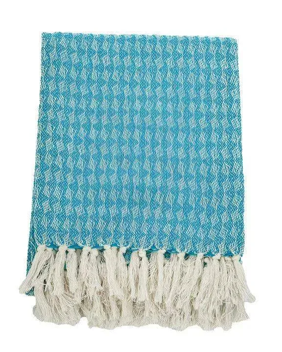Cara Handloom Throw Blanket with Tassels