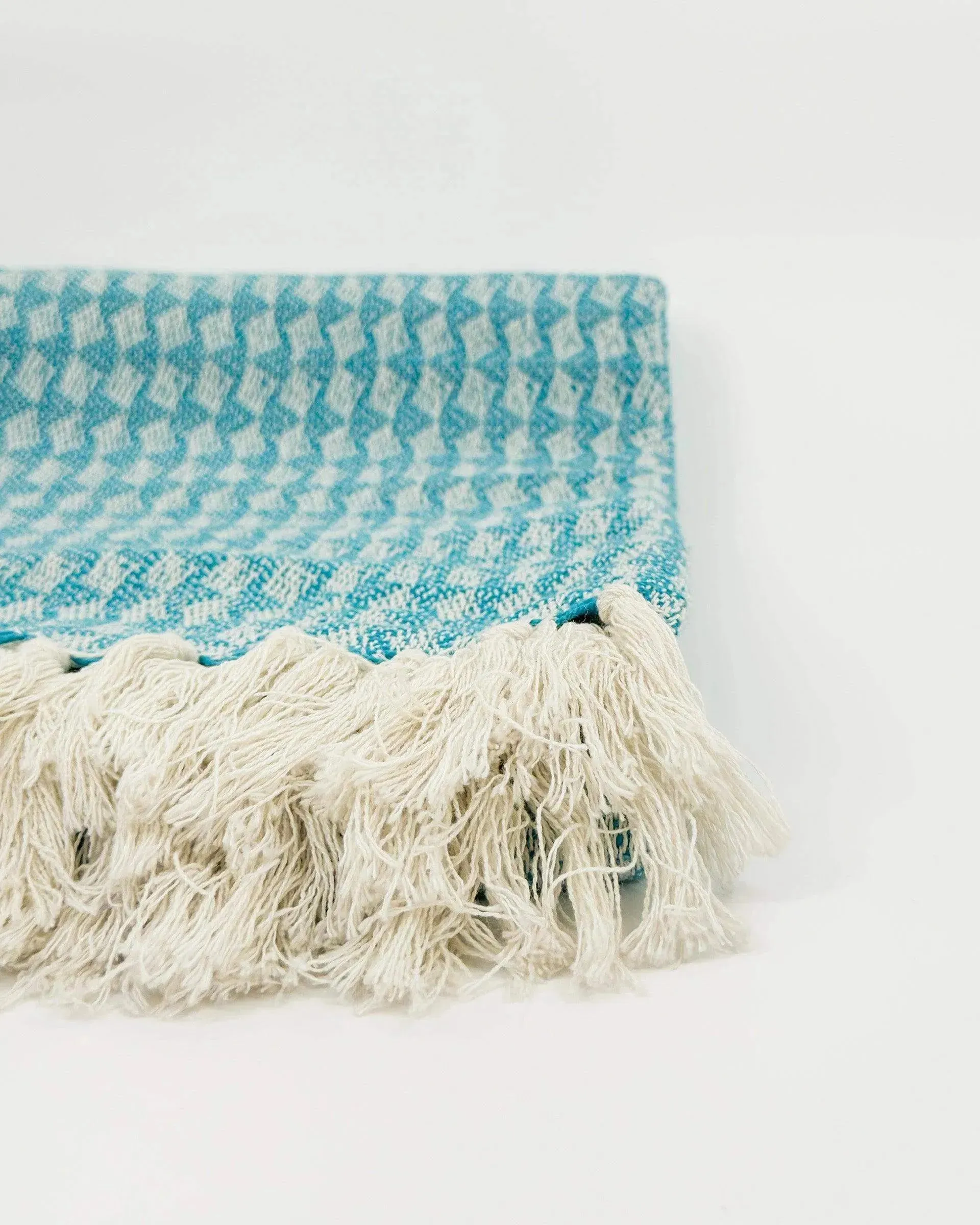 Cara Handloom Throw Blanket with Tassels