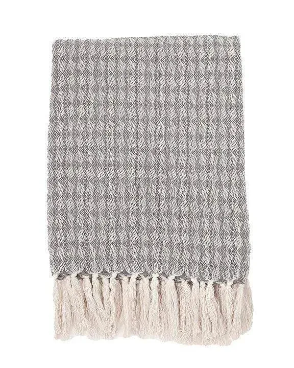 Cara Handloom Throw Blanket with Tassels