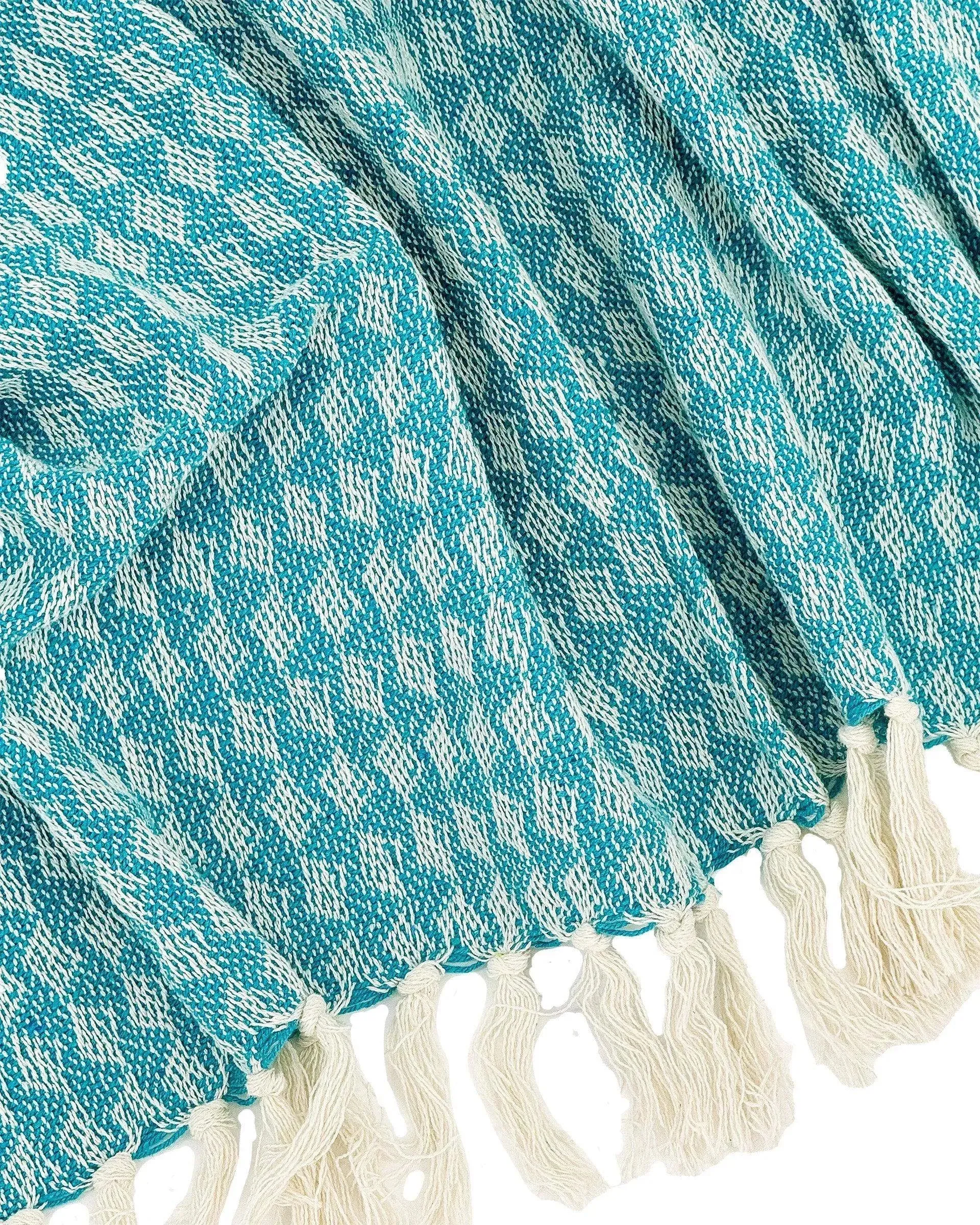 Cara Handloom Throw Blanket with Tassels