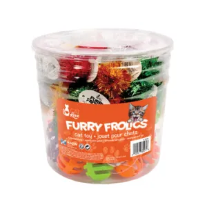 Cat Love Furry Frolics Cat Toy - Sparkle Pom Poms & Jingle Bell Balls