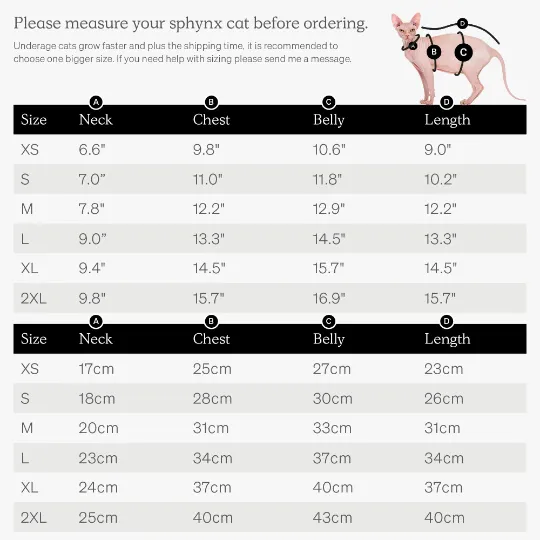 Checker Fleece Sphynx Cat Clothes