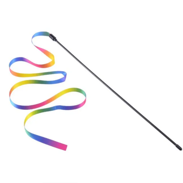Colorful Rod Teaser Wand Plastic Toys