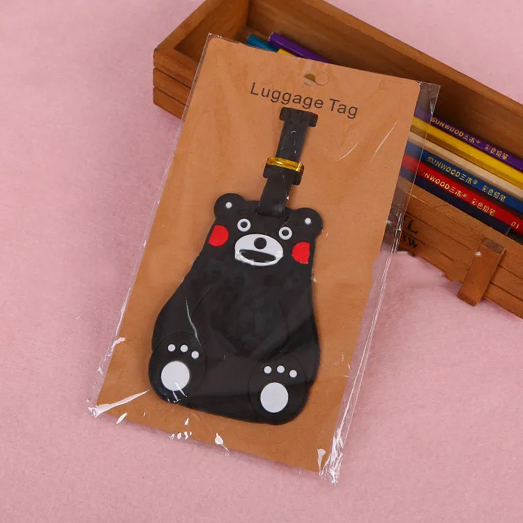 Creative Cute Cartoon PVC Luggage Tag