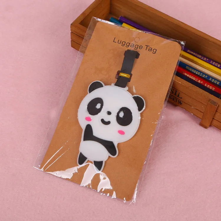 Creative Cute Cartoon PVC Luggage Tag