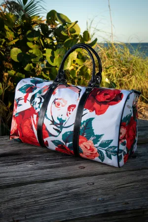 Dali Floral Rose Canvas Waterproof Large Travel Bag