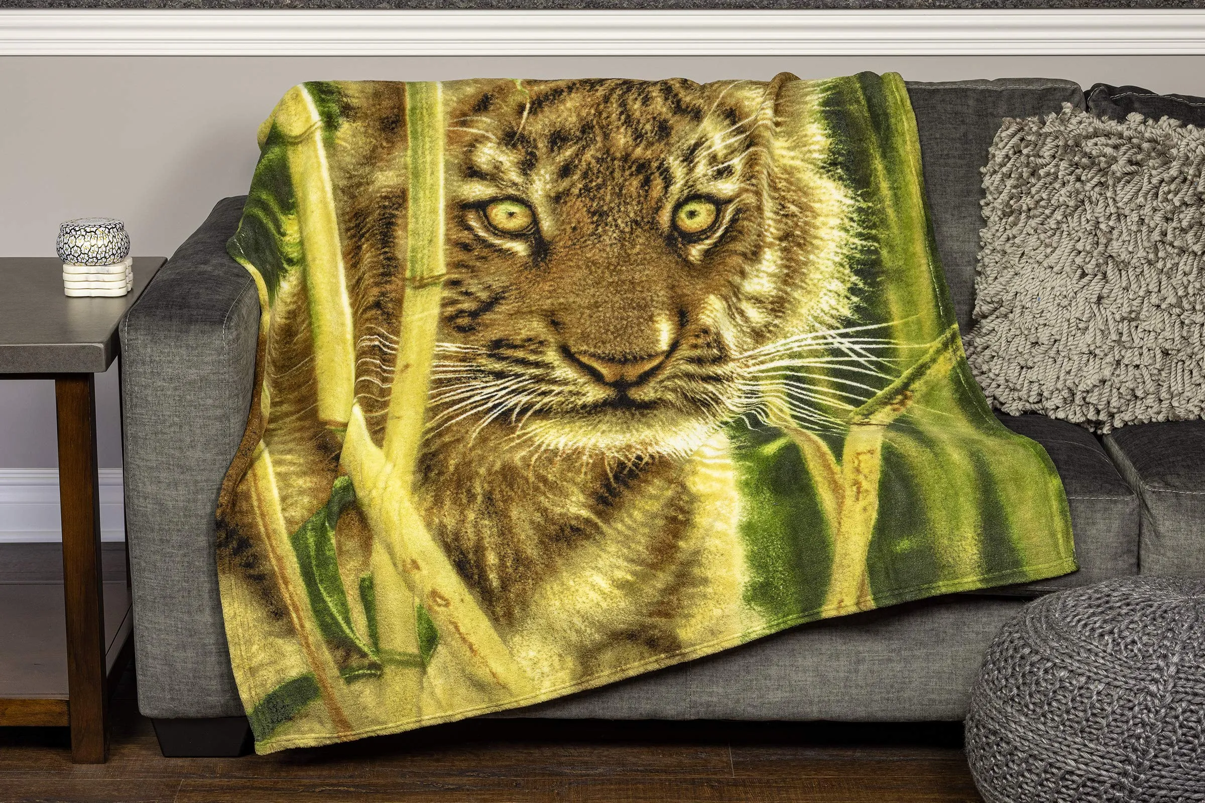 Dawhud Direct Fleece Throw Blanket by Collin Bogle (Discovery Tiger Cub