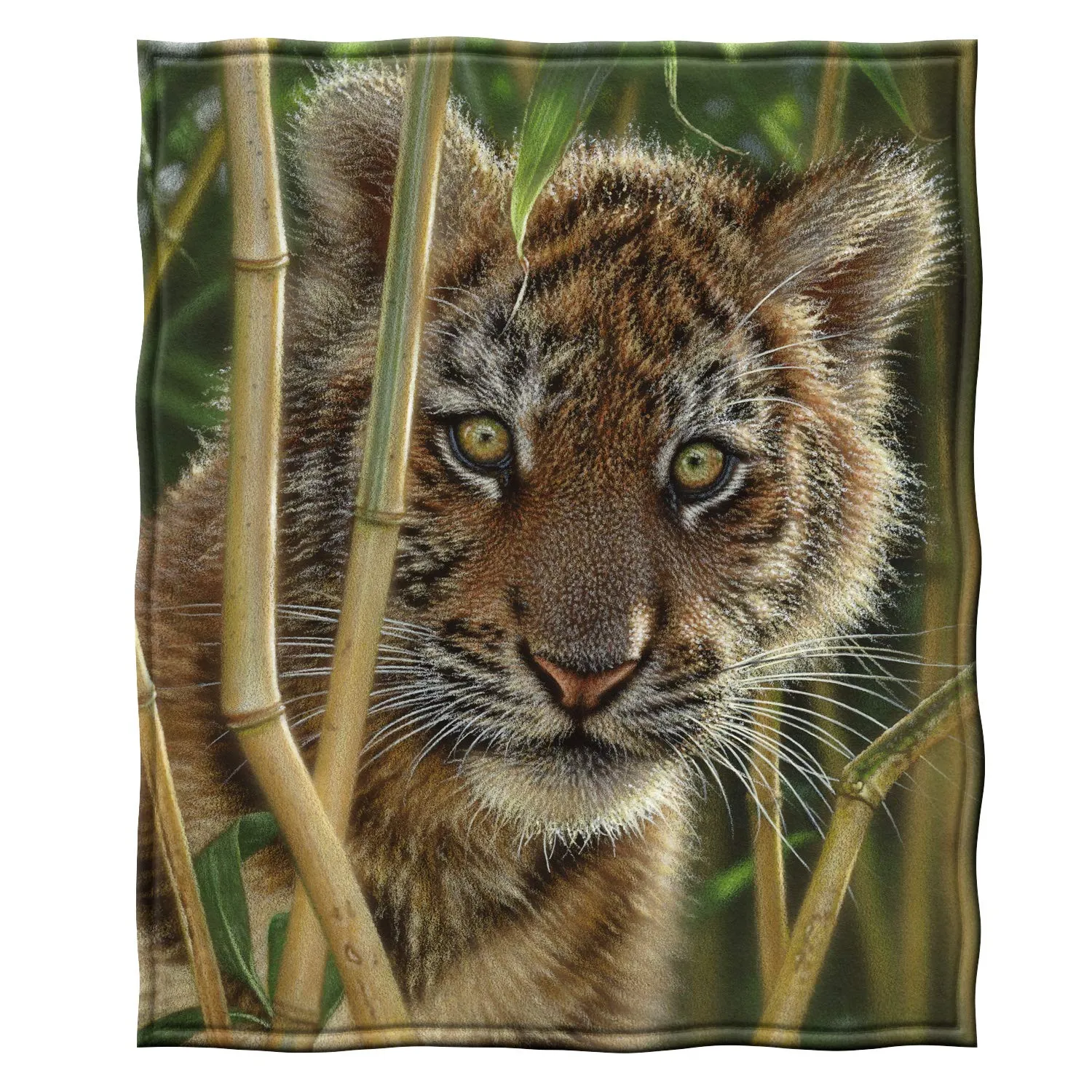 Dawhud Direct Fleece Throw Blanket by Collin Bogle (Discovery Tiger Cub