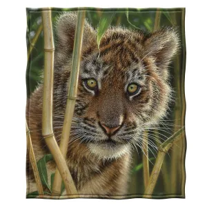 Dawhud Direct Fleece Throw Blanket by Collin Bogle (Discovery Tiger Cub