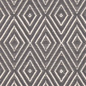 Diamond Graphite/Ivory Handwoven Indoor/Outdoor Rug Swatch