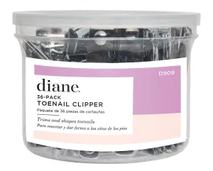 Diane Nail Clippers – Bulk Pack of 72 – For Adults, Kids, Seniors, Men, Women with Fold Out File and Nail Cleaner, Made of Stainless Steel Metal, D904