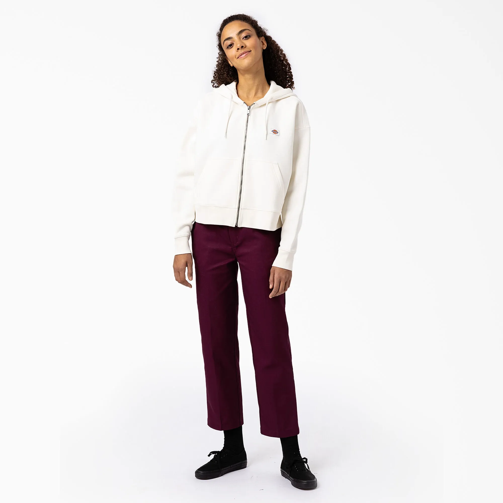 Dickies Oakport Zip Hoodie - Cream