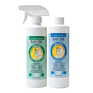 Easy Air Organic Allergy Relief Combo-Pack, Spray and Rinse, 16oz ea.