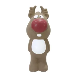 Festive Magic Squeaky Reindeer Dog Toy | 21cm