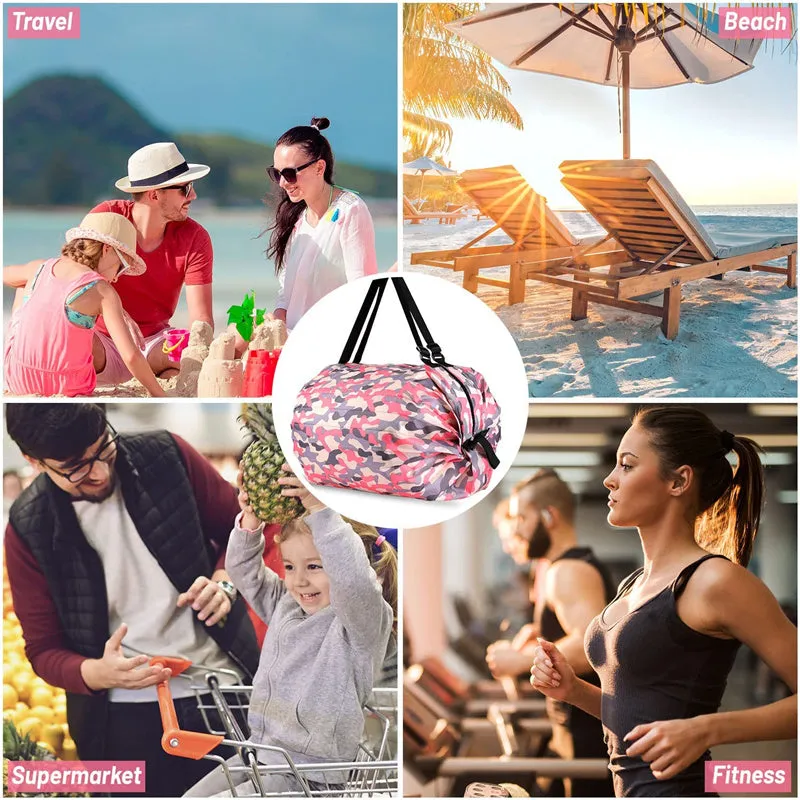 Foldable Reusable Grocery Bags Travel Storage Shopping Bags