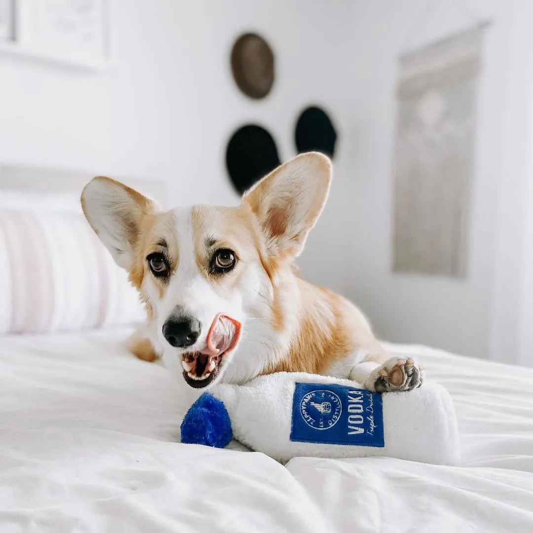 Happy Hour Crusherz Dog Toy - Vodka