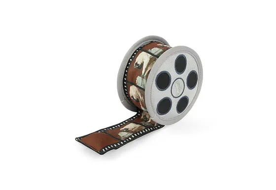 Hollywoof Cinema Squeaky Plush Dog toys, Momo's Movie Reel