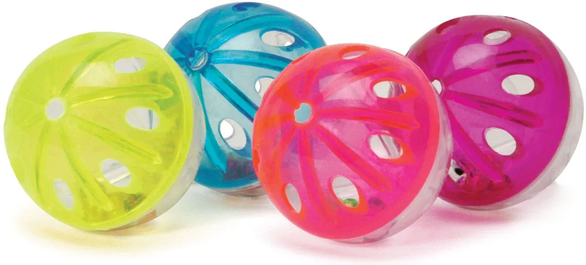 Jeffers Jingle Balls Cat Toy, 4-pk