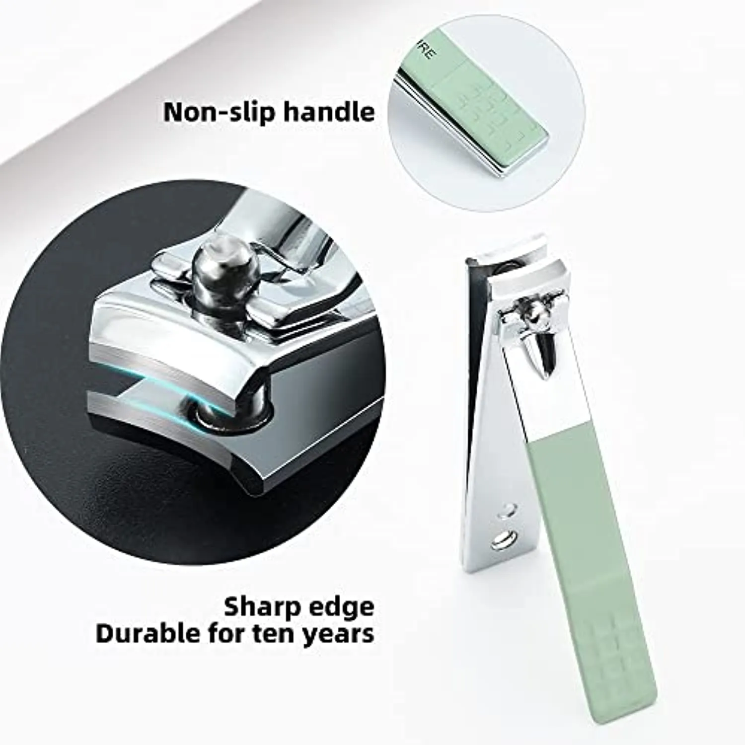 JIXANZO 16-Piece Manicure Set Professional Nail Clipper Pedicure Set Grooming Kit Gift for Men Husband Boyfriend Parents Women Nail Care with Green Leather Travel Case