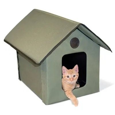 K&H Outdoor Thermo Kitty House* (Olive)