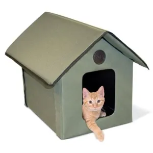 K&H Outdoor Thermo Kitty House* (Olive)