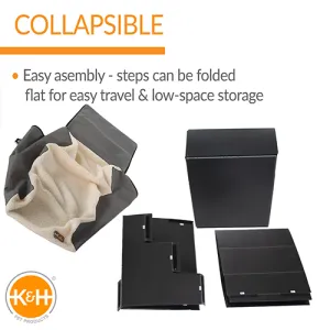 K&H Pet Products™ Pet Stair Steps Fleece 4 Stair Gray