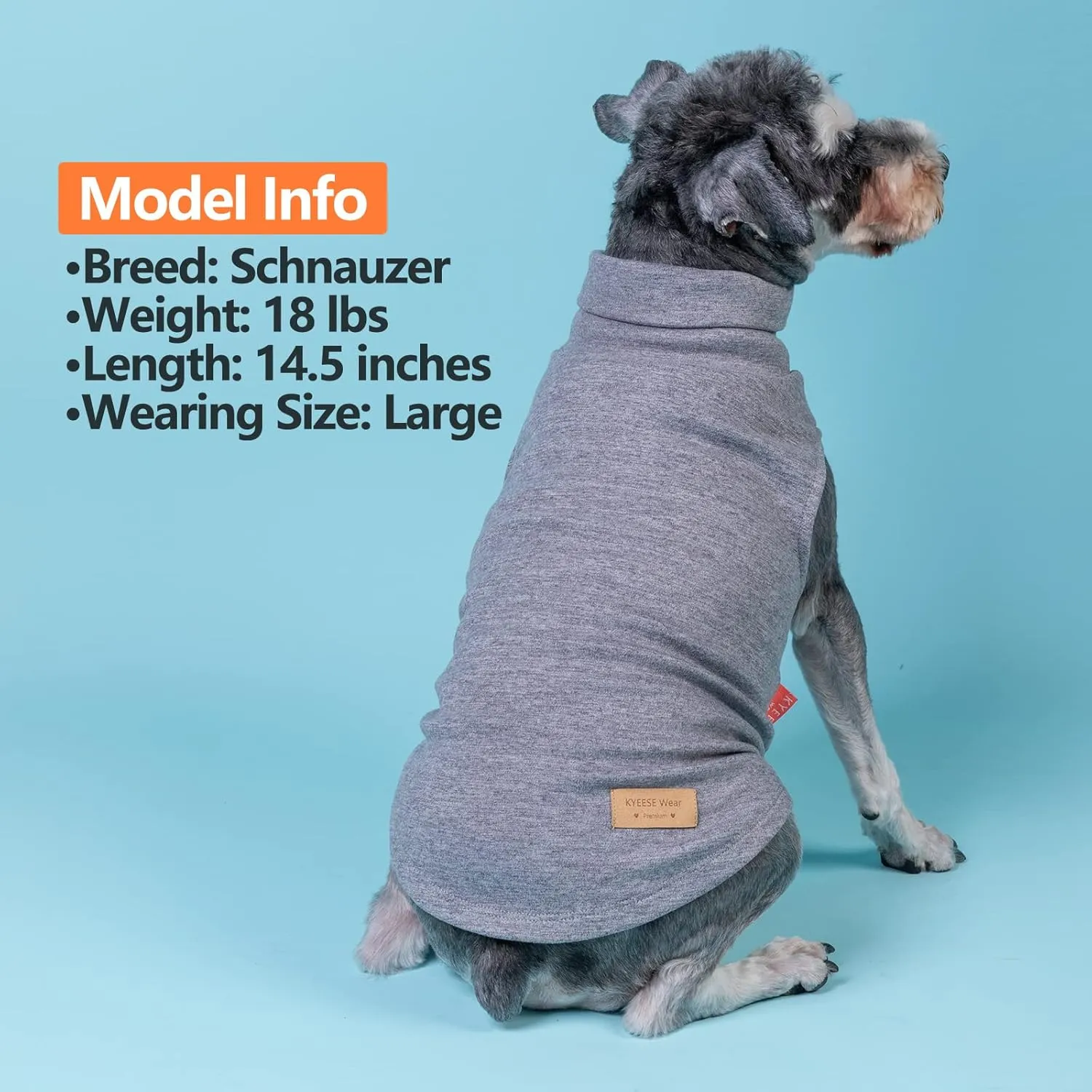 KYEESE 2Pack Dog Sweater Soft Dog Clothes Warm Dachshund Clothes Turtleneck Dog Coats Stretchy Dog Sweatshirt Dog Sweaters for Small Dogs Girl Pullover Small Dog Sweaters