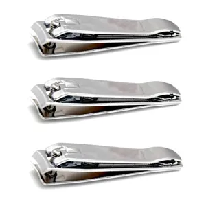 Luxxii (3 Pack) Nail Clippers Set with Nail File Toenail Clippers Nail Cutter Clipper Gift Set for Men and Women