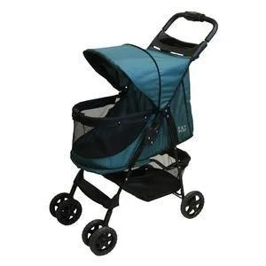 Pet Gear Happy Trails No-Zip Pet Stroller - Emerald Green