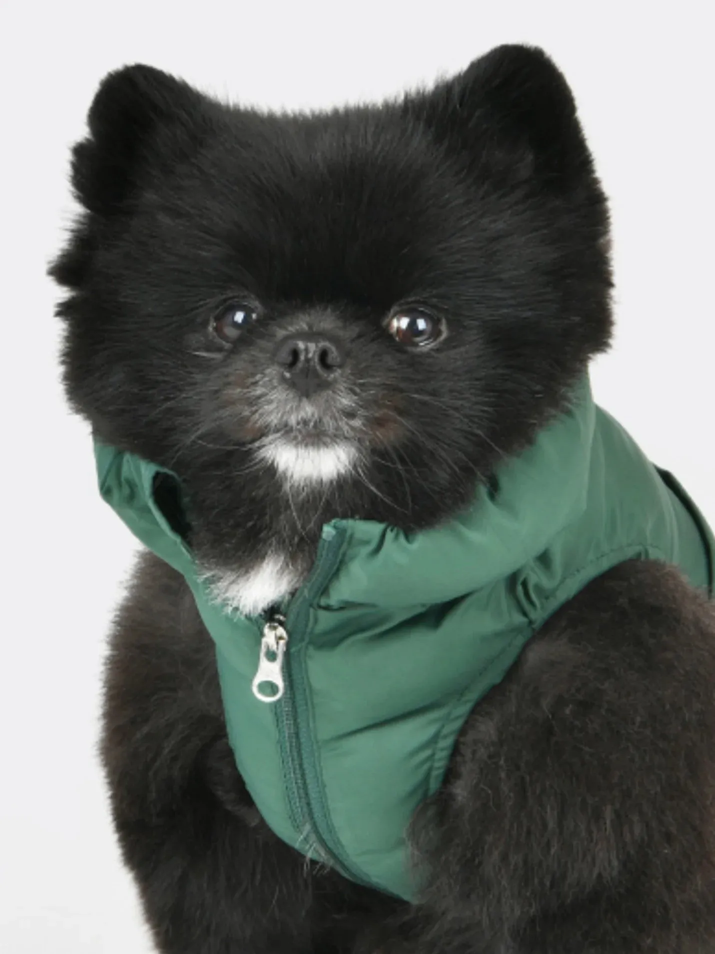 Puppia Puffer Vest Harness Jumper Green/Brown