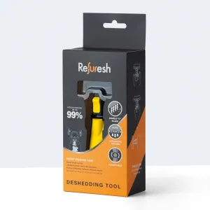Refuresh Short and Medium Hair Dog Deshedding Tool Yellow Small^^^
