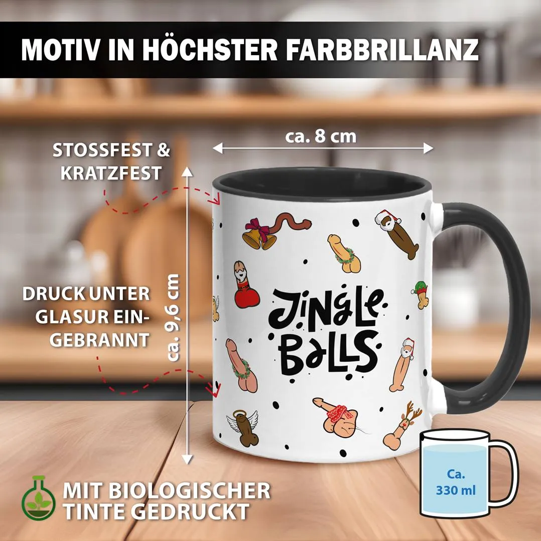 Tasse - Jingle Balls (Pimmel-Rundumdruck)