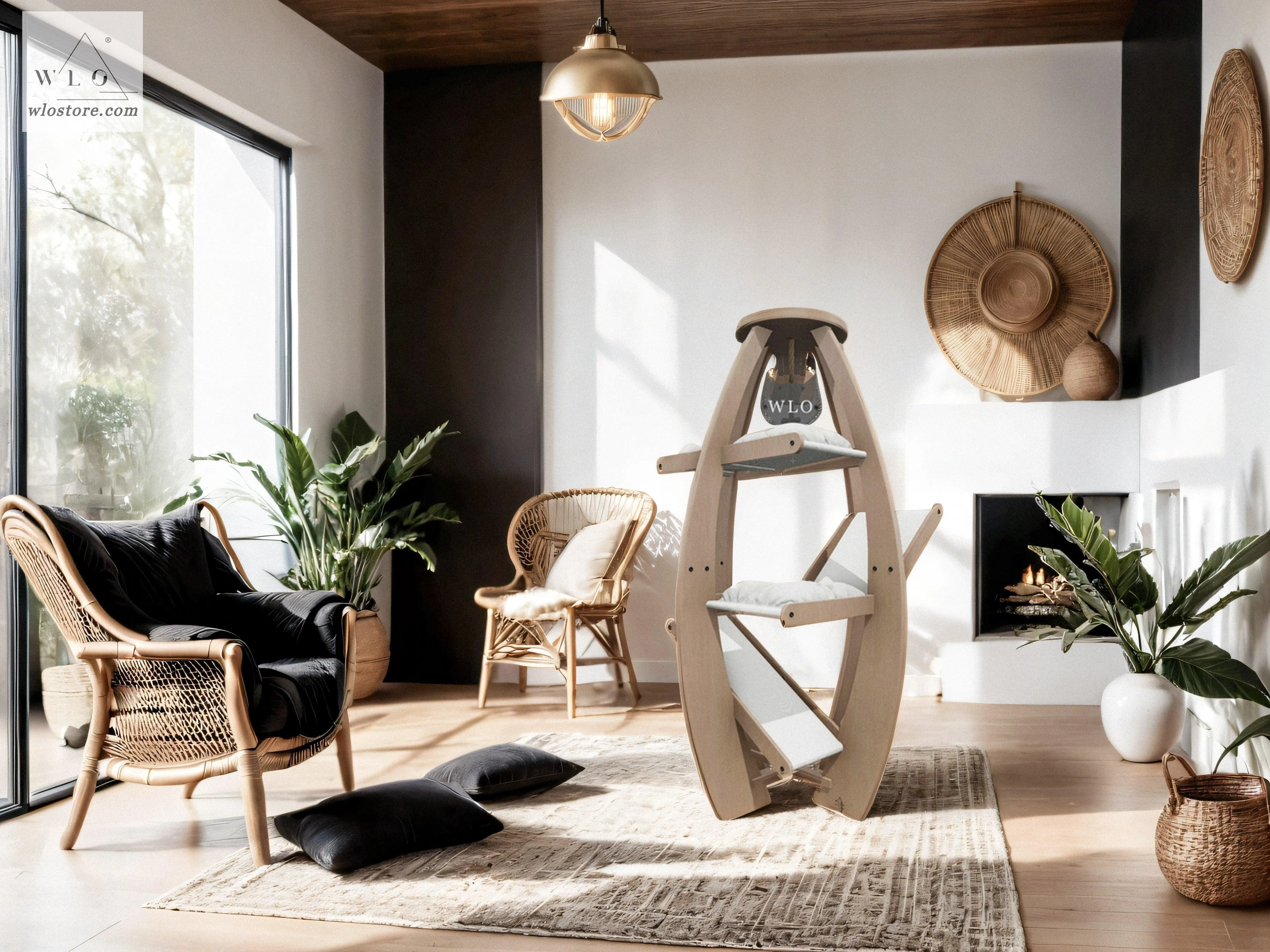 WLO® Natural Circular Modern Cat Tree