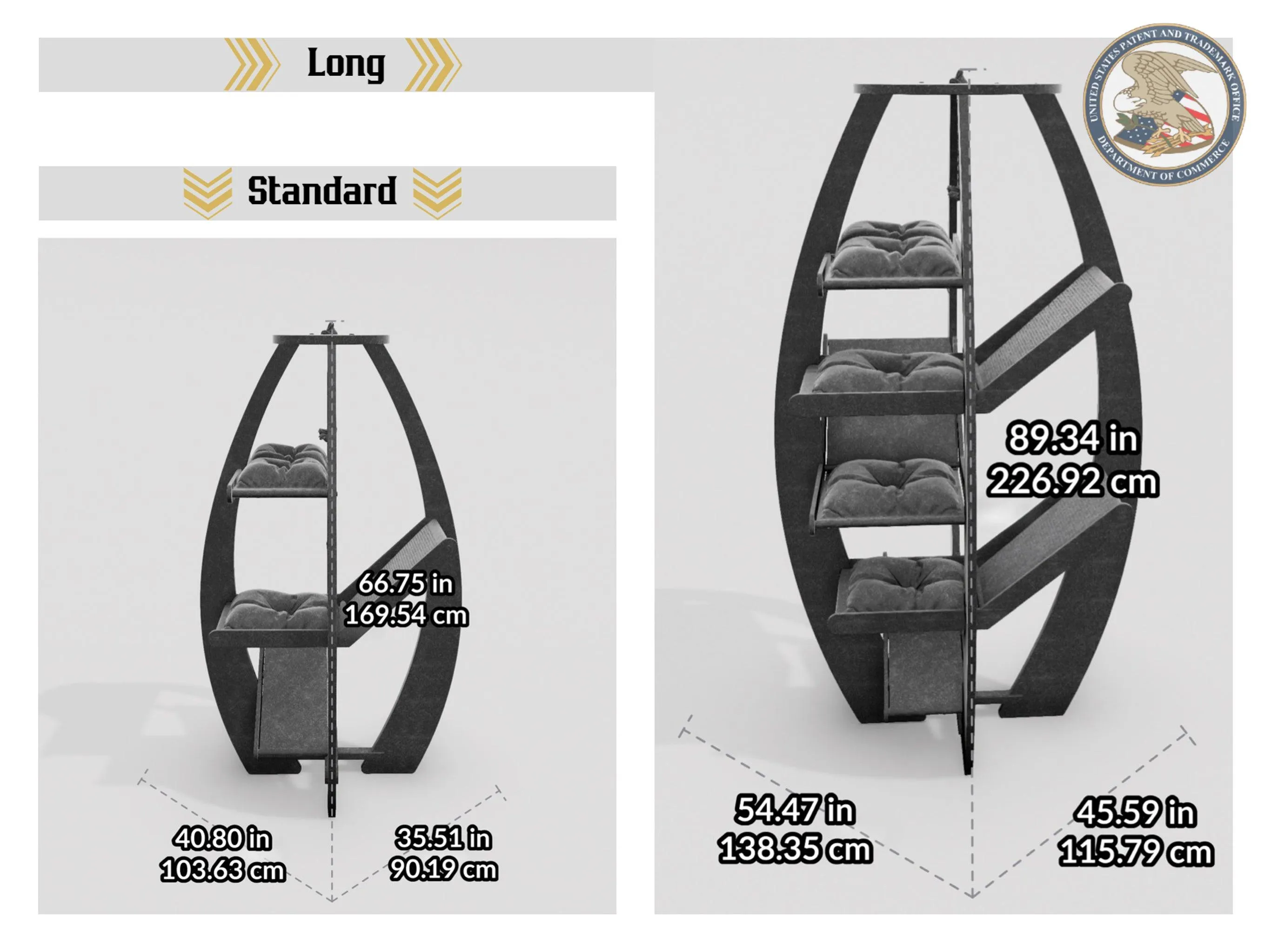 WLO® Natural Circular Modern Cat Tree